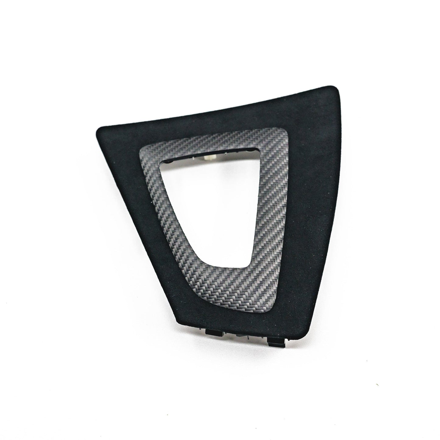Genuine BMW M Performance Carbon Fibre & Alcantara Gearshift Surround Trim RHD - 1 Series F20 F21, 2 Series F22 F23 (Auto/Sport Auto) Centre Console Gear Selector - 2010-2019 - OEM 51162343740