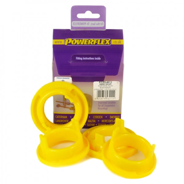 Powerflex PFR5-4613 Rear Subframe & Axle Carrier Bushing Insert Kit for BMW E46/E46 M3, X3 E83, Z4/Z4M E85 E86 E89 | Road Series Polyurethane Crossmember/Cradle Mount Upgrade | Replaces 33316770781 33312283419