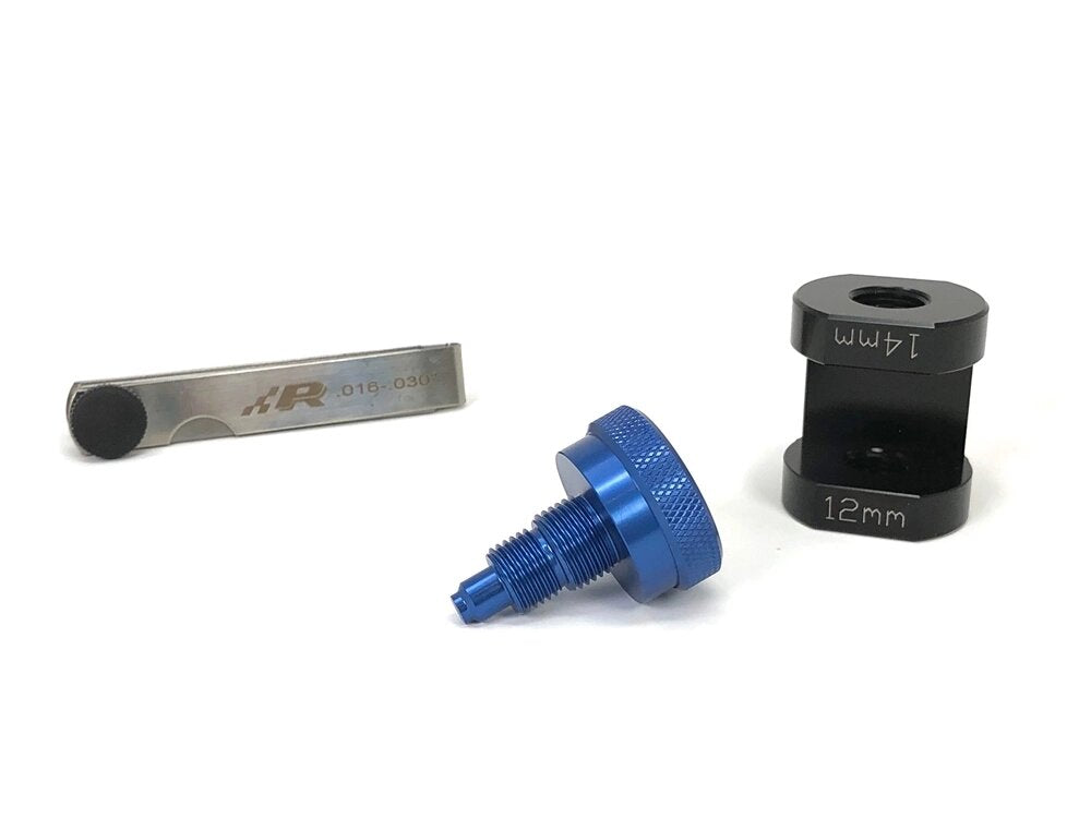 Precision Raceworks BMW Spark Plug Gap Tool/Gapper with Built-In Gap Opener & Feeler Gauge (12mm/14mm) for N54 N55 S55 - Fits M135i 135i 335i 435i 535i 740Li M2 M3 M4 X6 M