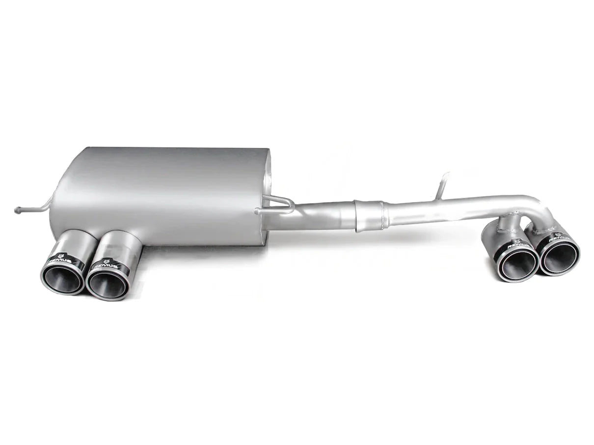Remus Racing Sport Quad Exhaust System for BMW 1 Series 135i E82/E88 Coupe & Cabrio (N54, 2008+) - Stainless Steel, Street Race 84mm Tailpipes (088908 1584C)
