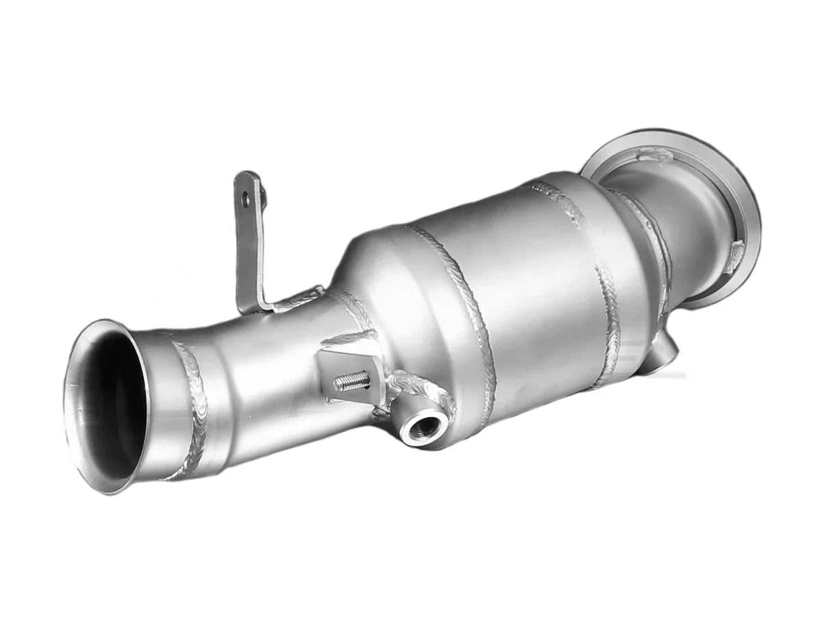 Remus BMW N55 200-Cell High-Flow Catted Downpipe / Sports Catalyst – F20 F21 F22 F23 F30 F31 F32 F33 F36 (M135i M235i 335i 435i) Performance Cat Upgrade | 200 CPSI Sport Cat Pipe | High-Flow Catalytic Converter | PN 088014 1100