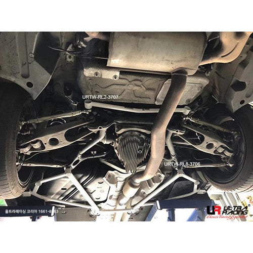 Ultra Racing Rear Lower Bar for BMW M2 F87 – Rear Subframe Brace / Underbody & Underfloor Tie Bar / Under Brace – Chassis Reinforcement Suspension Brace Handling Upgrade