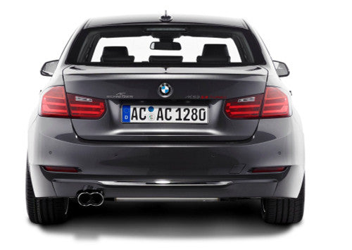AC Schnitzer Racing Twin Exit Chrome Exhaust Tips & Tailpipe Covers for BMW 3 Series F30/F31 (Pre-LCI) 316d 318d 320d - Dual Outlet Diesel Exhaust Trim/Finisher Upgrade for Saloon & Touring