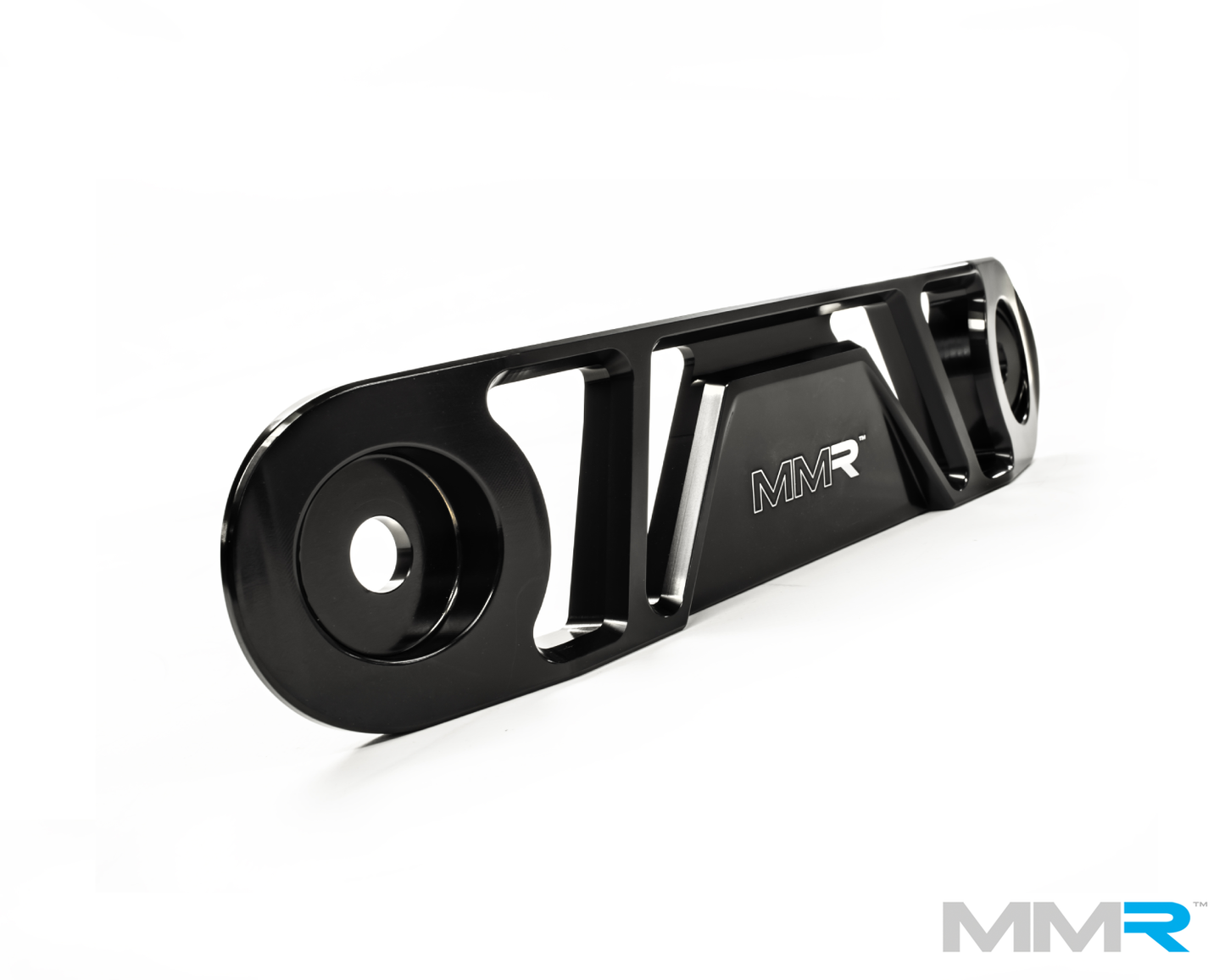MMR Rear Underbody Chassis Brace (Tunnel Brace) for MINI F56/F55/F54 (2013+) Billet T-6061 Aluminium, Gloss Black Anodised Bolt-On Handling Upgrade, Improves Exhaust Clearance Cooper, Cooper S, Cooper SD, JCW