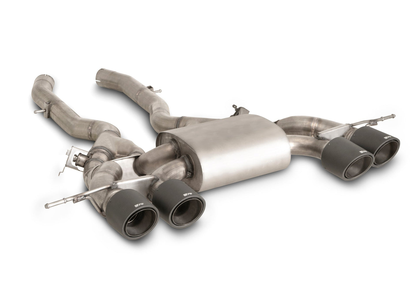 Remus Valved Sport Rear Exhaust / Back Box / Muffler / Rear Silencer for BMW M3 G80 & M4 G82 (2021+) - Stainless Axle-Back, OEM Valve Control, OPF/GPF Safe, ECE Approved - Fits M3/M3 Competition & M4/M4 Competition - Austrian Made (Tips Sold Separately)