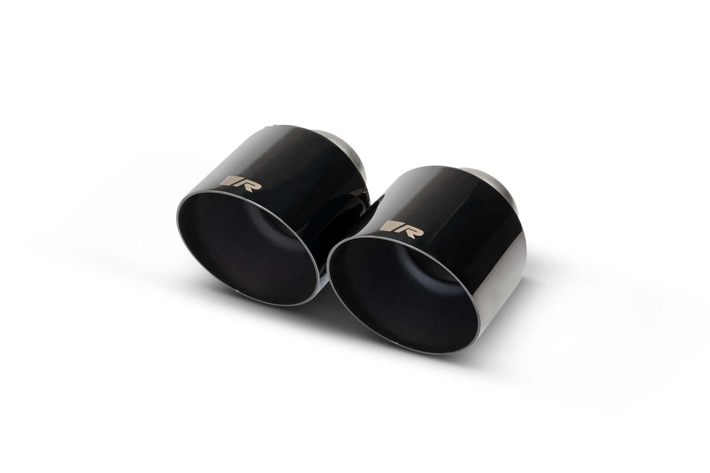 Genuine Remus Tailpipe Finishers (Pair) – Exhaust Tips / Tailpipe Trims / Muffler Ends for BMW M140i F20/F21 1 Series, Hyundai i30N & Toyota GR Yaris – 102mm or 115mm – Chrome, Black Chrome, Carbon with Titanium – New R Logo