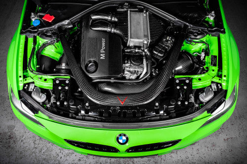 Eventuri Carbon Fibre Charge Pipes for BMW S55 F8X – M3 F80, M4 F82/F83, M2 Competition/CS F87 | Boost/Intercooler/Turbo Outlet Hot-Side Pipe Upgrade | Direct Replacement