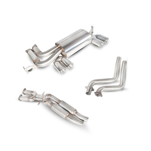 Scorpion Exhausts BMW E46 M3 2001-2006 Cat-Back / Rear Section Stainless 2.5in 63.5mm Performance Back Box / Rear Silencer, Bolt-On to OEM, UK Made Sports Exhaust for Coupe & Convertible
