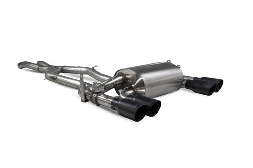 Scorpion Exhausts Non-res cat-back system with electronic valves Valved Black Ceramic Tailipes - F80 M3 2014 - 2018