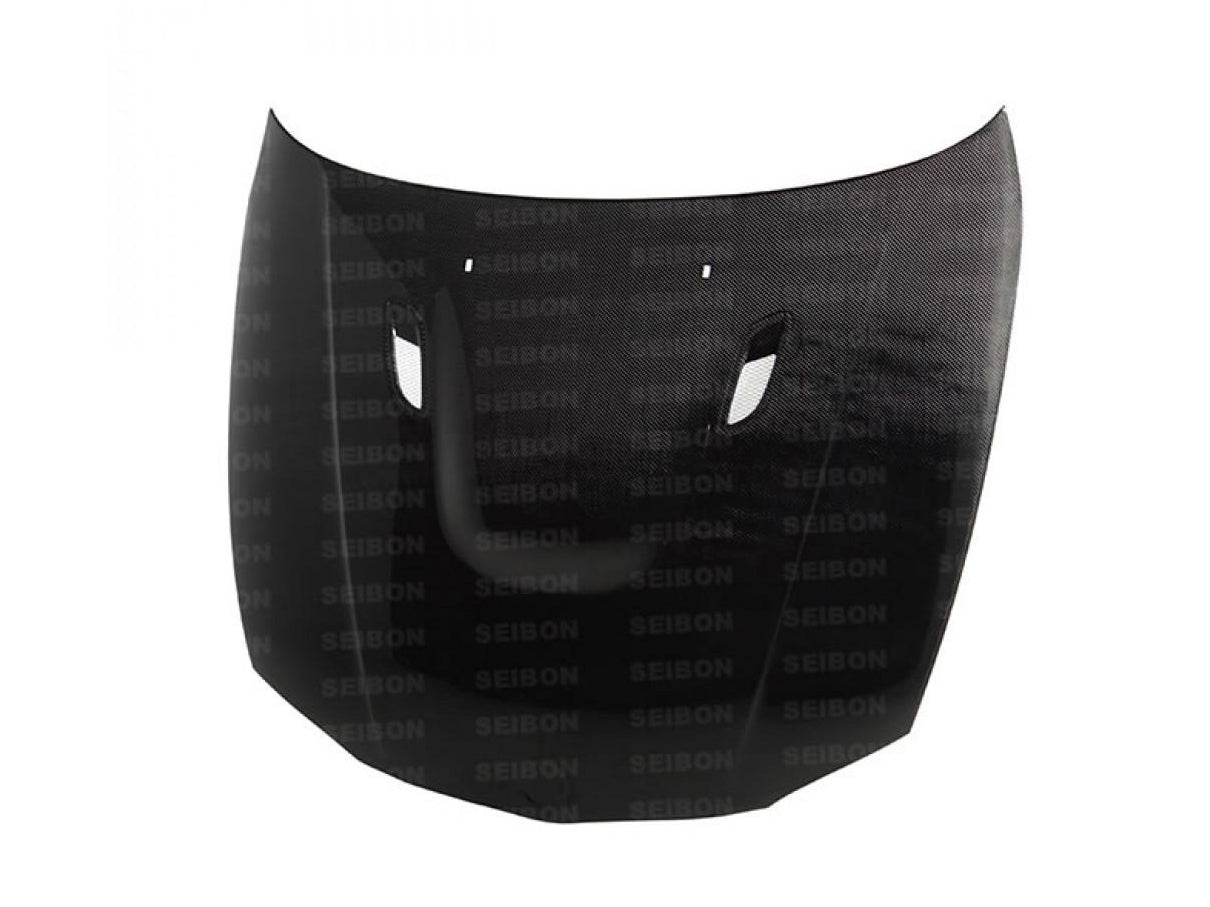 Seibon BM Style Gloss Carbon Fibre Bonnet / Carbon Fiber Hood (Vented Heat Extractor Power Dome/Bulge) for BMW 1 Series E8x E81 E82 E87 E88 Coupe & Convertible - fits 116i 118i 118d 120i 120d 123d 125i 128i 130i 135i & 1M