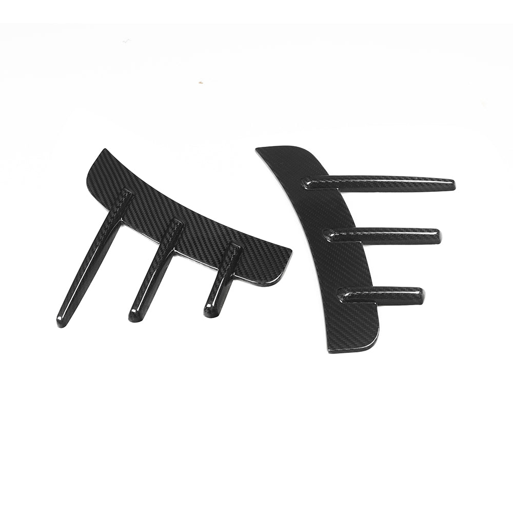 SooQoo BMW G22 G23 4 Series Rear Side Fender Trims In Gloss Carbon Fibre