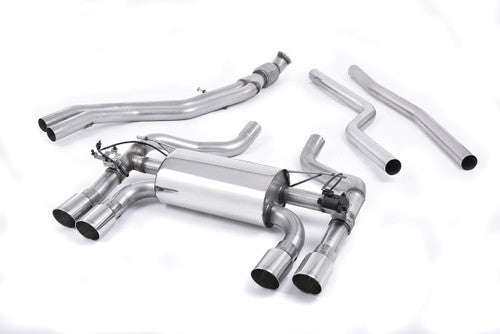 Milltek Sport T304 Stainless Valved/Valve-Controlled Axle-Back/Rear Section Exhaust for BMW M2 Coupe (F87) 2016-On - HollowTek Twin, Polished GT90 Tips - Performance Backbox/Muffler Upgrade, UK Made, Bolt-On