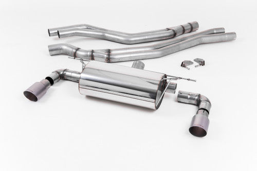 Milltek Sport Resonated Cat-Back Exhaust with Titanium GT-90 Tips for BMW M140i F20/F21 LCI (2015+) 3 & 5 Door - 304 Stainless Steel Performance System