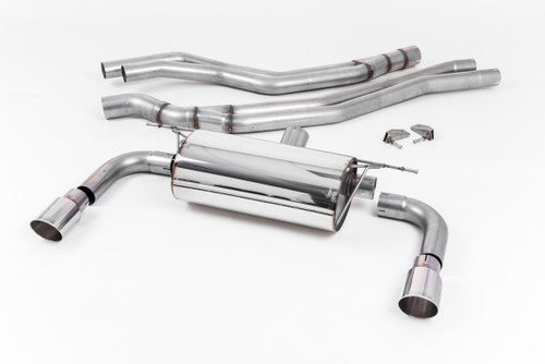Milltek Sport SSXBM1050 Resonated Performance Cat-Back/Rear Section Exhaust, T304 Stainless, Polished GT90 Tailpipes - BMW M240i Coupe 3.0 B58 (F22 LCI) 2015-2020 - 2 Series Sports Exhaust / Back Box Upgrade UK