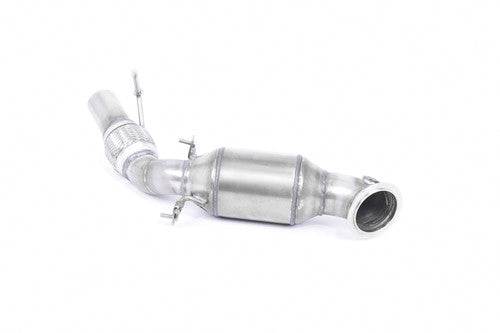 Milltek Sport HJS ECE Type-Approved Catted Downpipe / Sports Catalyst Front Pipe for BMW 1 Series 116i N13 F20 F21 (2012+) - Turbo High-Flow T304 Stainless Cat Converter - Direct Fit to OEM Exhaust & Milltek Cat-Back - UK Made, Road Legal