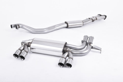 Milltek Sport SSXBM462 BMW E46 M3 3.2 S54 Exhaust System (2001-2007) - T304 Stainless Cat-Back Rear Section/Silencer Backbox Upgrade, UK-Made Performance for Coupe & Convertible S54B32