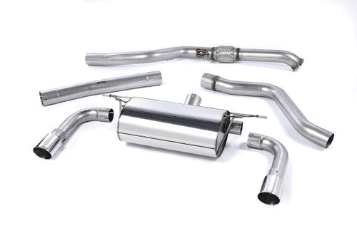 Milltek Sport Cat-Back Exhaust System for BMW M235i F22 N55 3.0 Turbo (2014+) | BMW 2 Series Coupe Performance/Sports Exhaust | T304 Stainless Steel, Polished Twin Tailpipes | UK Made Bolt-On Back Box/Rear Section Upgrade