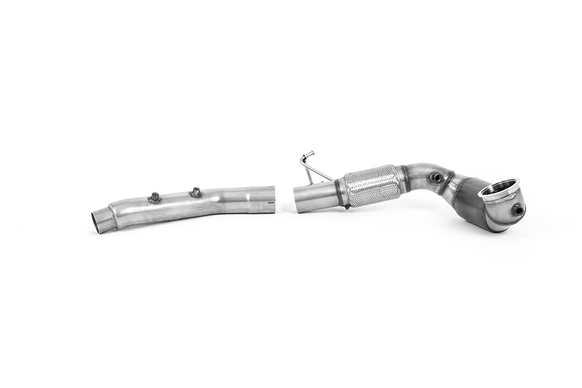 Milltek Sport - Skoda Octavia vRS 2.0 TSI 245PS (MQB EVO Mk4) Hatch & Estate (OPF/GPF Models) Downpipe with Sports Cat or Decat (& GPF Bypass)
