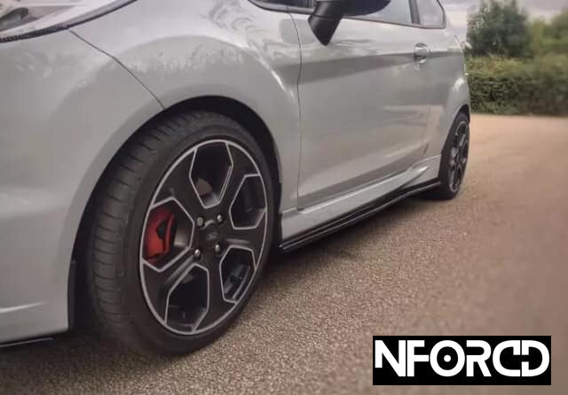 Ford Fiesta ST180/ST Mk7 & Mk7.5 (2013-2017) KSB Gloss Black ABS Body/Lip Kit - Front Splitter/Chin Spoiler, Side Skirts/Sill Covers & Extensions - Facelift Aero Pack - UK Made, Fixings Included