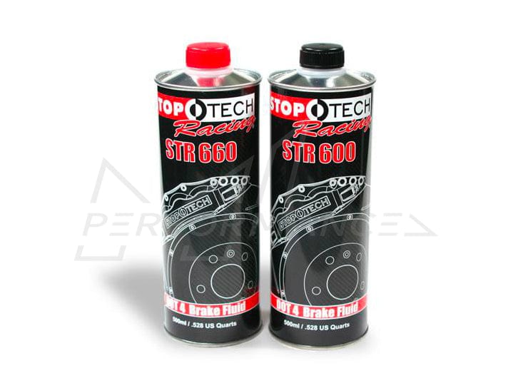 StopTech STR-600 / STR-660 DOT 4 Racing Brake Fluid 500ml - High Temp Brake Oil for Fast Road, Track Day & Club Motorsport - Performance Hydraulic Fluid, High Boiling Point, ABS/ESP Compatible, Metal Tin