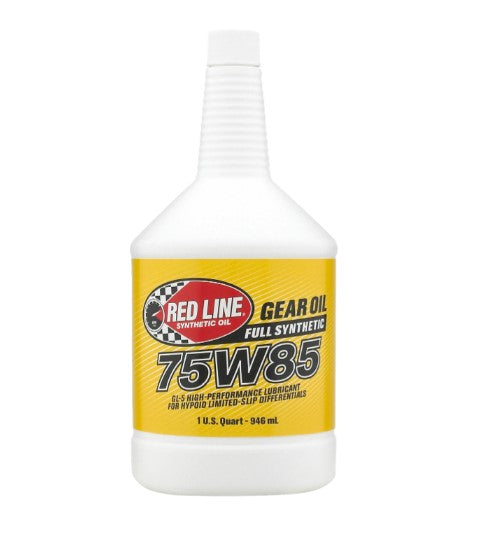 Red Line 75W85 (75W-85) GL-5 Fully Synthetic Gear Oil Ester-Based Hypoid Differential/Final Drive/Transfer Case Fluid LSD Safe with Friction Modifiers BMW G1/G2/G3, Ford WSS-M2C942-A, MB 235.74, Toyota 08885-02506 Part 50109