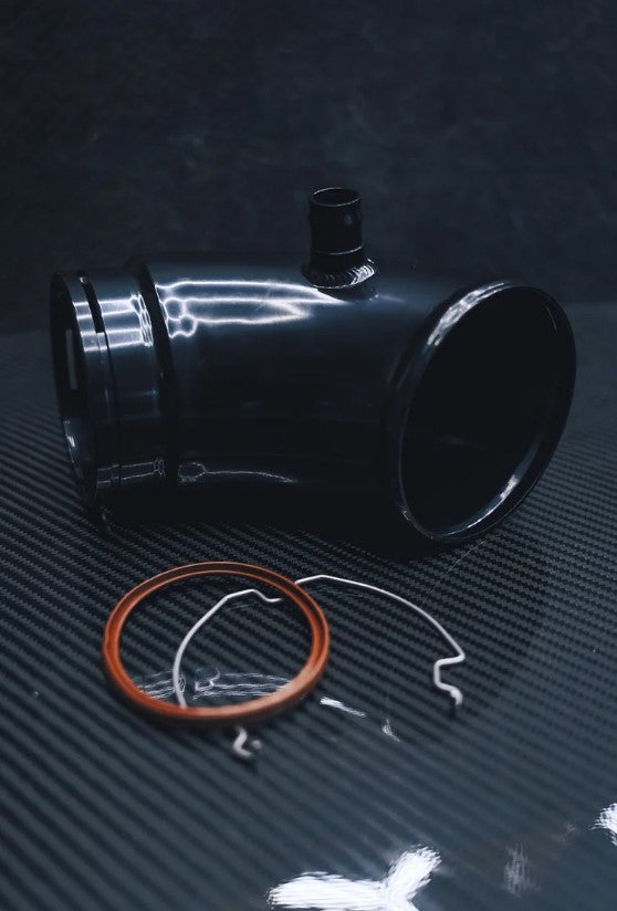 BMW G Series B58TU (Gen 2) 4 Inch/102mm Turbo Inlet Elbow Pipe - High-Flow Intake Pipe, Induction/Suction Tube, Compressor Inlet Upgrade for Faster Spool, Lower Wastegate Duty (WGDC) & Stronger Mid-Range