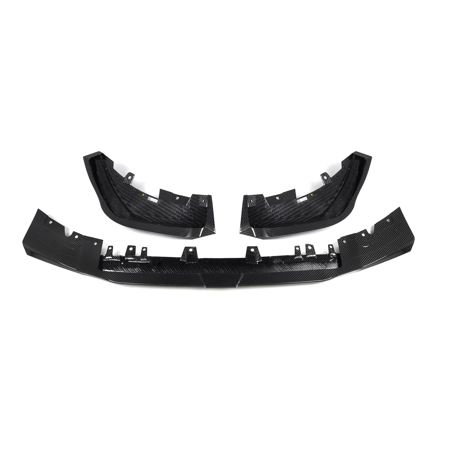 SooQoo BMW X3M F97 & X4M F98 LCI Front Splitter In Gloss Pre Preg Carbon Fibre (Facelift 2022+)