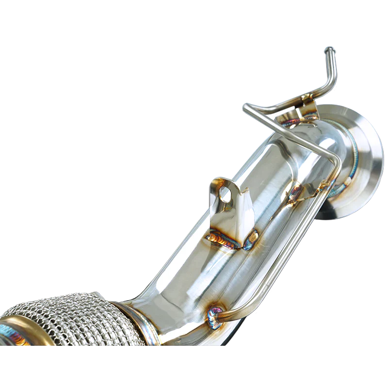 Stone Exhaust A218P High-Flow Catless Decat Downpipe / Turbo Outlet Front Pipe for BMW B48/B48D G20 G21 3 Series, G22 G23 G26 4 Series, G29 Z4 - OPF/GPF/PPF Friendly - 320i 330i 420i 430i 20i 30i xDrive