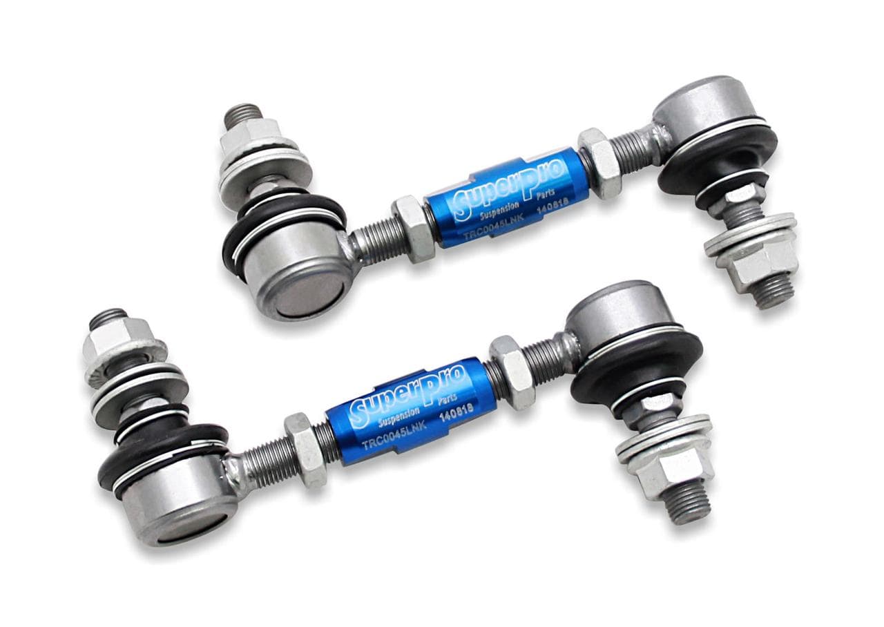 SuperPro TRC1045A Adjustable Rear Sway Bar End Links (Anti-Roll/ARB/Stabilizer Drop Links/Link Rods