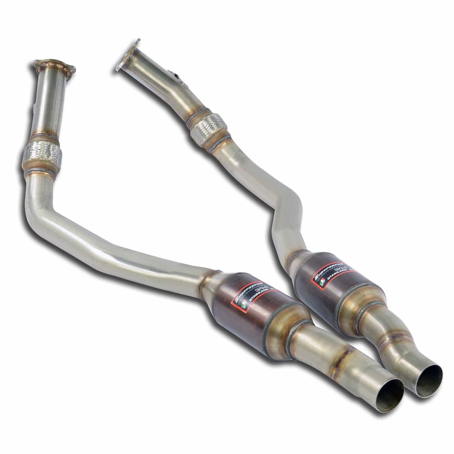 Supersprint Catted Downpipe/Front Pipe High Flow Sport Cat Catalytic Converter for Audi RS4 RS5 B9 2.9 TFSI V6 Biturbo OEM Fit Performance Exhaust Front Section – Part 777932