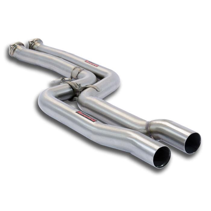 Supersprint Section 1 Centre/Front Pipes for BMW M3/M4 F80 F82 F83 (2014-2018) – S55 Non-Resonated Mid Pipe, Secondary Cat Delete/Decat, Catless Straight-Through Exhaust (989612)