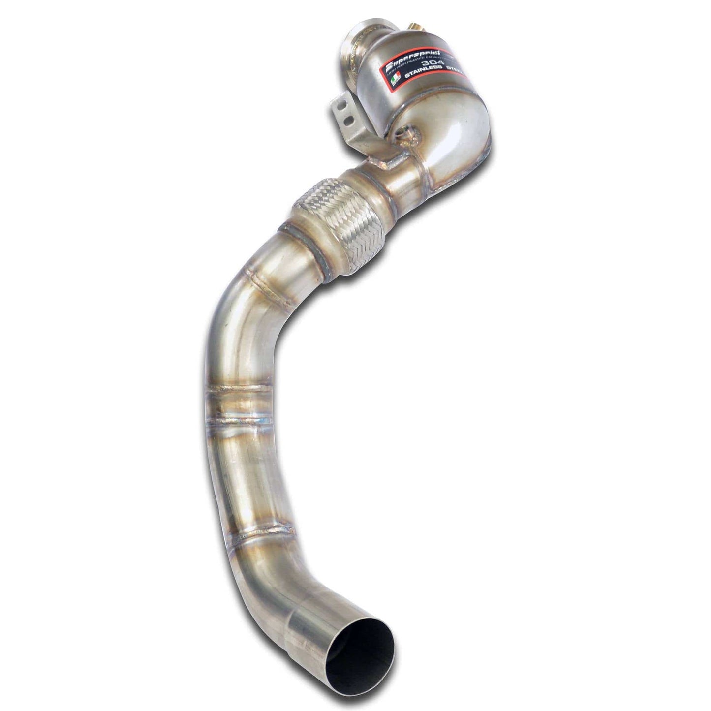 Supersprint Sports Cat for BMW M5 F90 (S63) - Left-Hand Turbo Catted Downpipe / High Flow Sport Catalytic Converter Front Pipe - Fits M5 & M5 Competition - Turbo Outlet LH/Nearside OE-Fit - PN 525241
