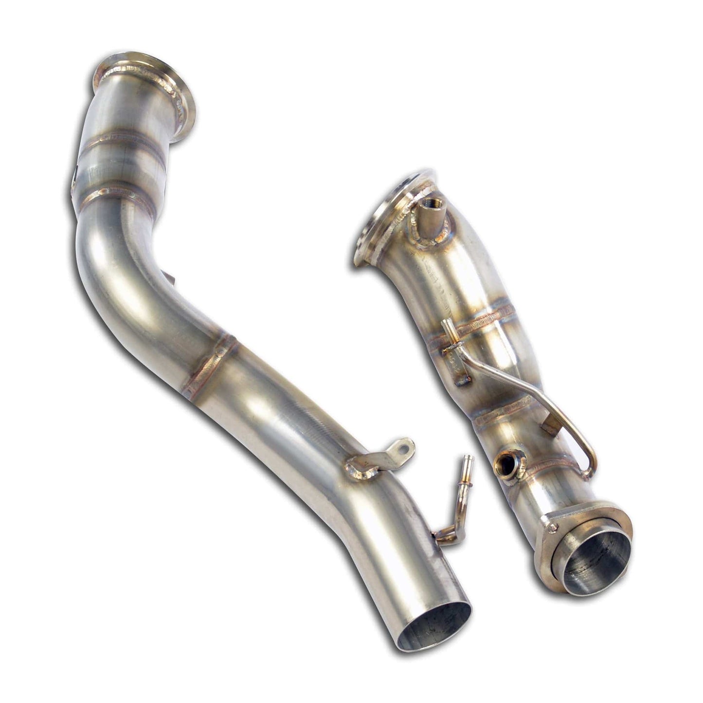 Supersprint S55 OPF/GPF Turbo Downpipes for BMW M2 Competition (M2C), M3, M4 - F87 F80 F82 F83 2018+ LCI | Catless Decat Pre-Cat Delete Straight Pipe Turbo Outlet Pipes Downpipe Upgrade | 525311