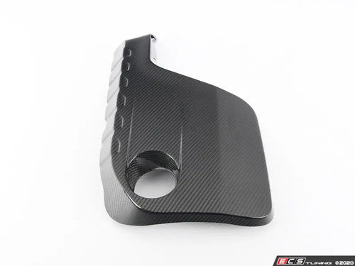 Turner Motorsport Carbon Fibre/Fiber Engine Cover Shroud - BMW S55 F8X: F80 M3, F82/F83 M4, F87 M2 Competition - Gloss Pre-Preg OE-Fit Replacement Top Cover, Engine Bay Dress Up Underhood/Under-Bonnet