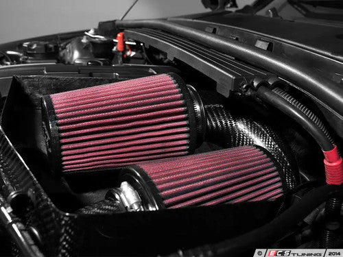 ECS Tuning Kohlefaser Luft-Technik Carbon Fibre Sealed Cold Air Intake System for BMW N54 3.0L - Fits 135i, 1M, 335i/335is, 535i, Z4 35i (E82/E88/E90/E92/E93/E60) - Dyno-Proven Gains, OE-Style Fit