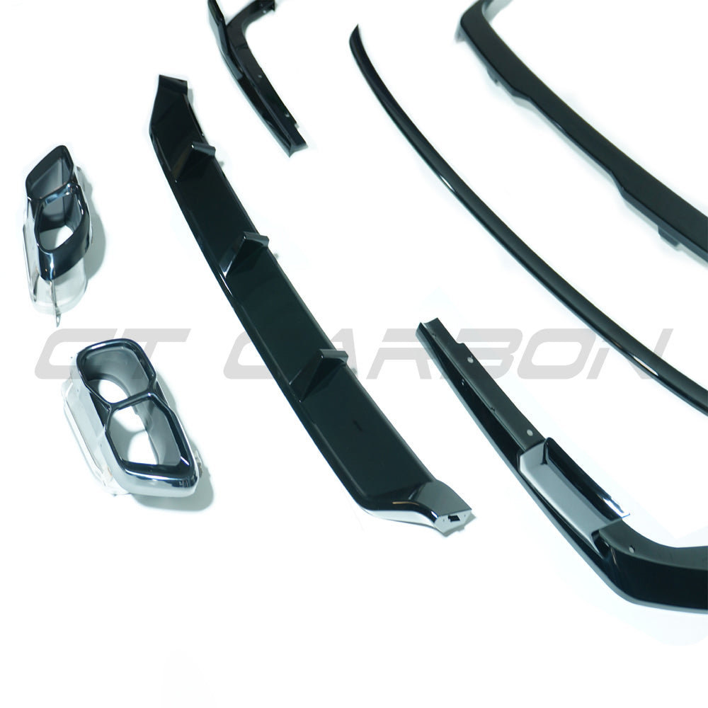 BMW X7 G07 LCI Facelift 2022-2025 Gloss Piano Black Exterior Pack - Shadowline Black Pack Dechrome Blackout Trim Kit | OEM+ Upgrade by CT Carbon