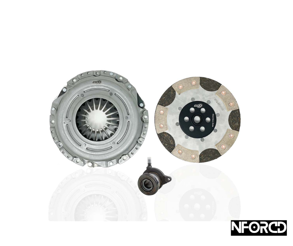 RTS Performance Clutch Kit with Genuine Ford Concentric Slave Cylinder (CSC) for Ford Focus ST225 & RS/RS500 MK2 2.5 (2005-2011) HD Organic, Twin Friction or 5 Paddle Uprated Fast Road/Track
