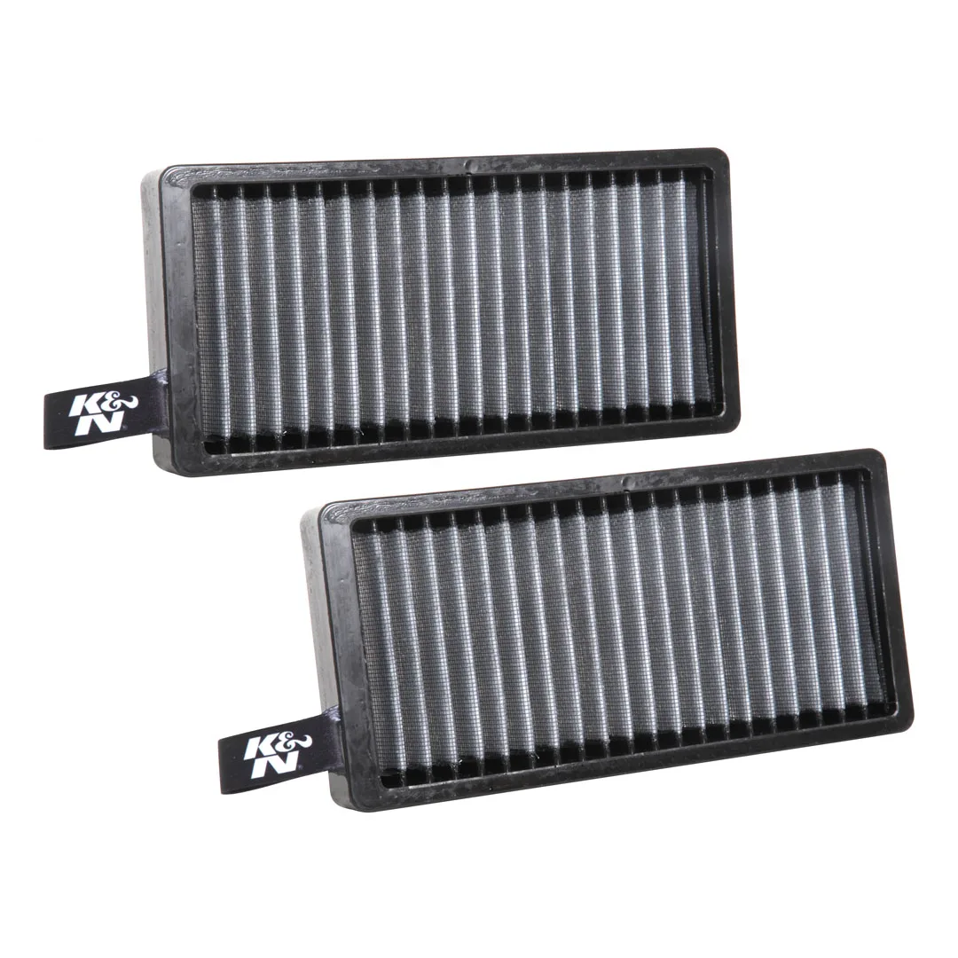 K&N VF2060 Washable Cabin Air/AC Pollen/Dust Filter 2-Pack for BMW X1 F48, X2 F39, i3 I01 & MINI Cooper F54 F55 F56 F57 F60 (Clubman, Hatch, Convertible, Countryman) - Reusable Interior HVAC Microfilter Replacement