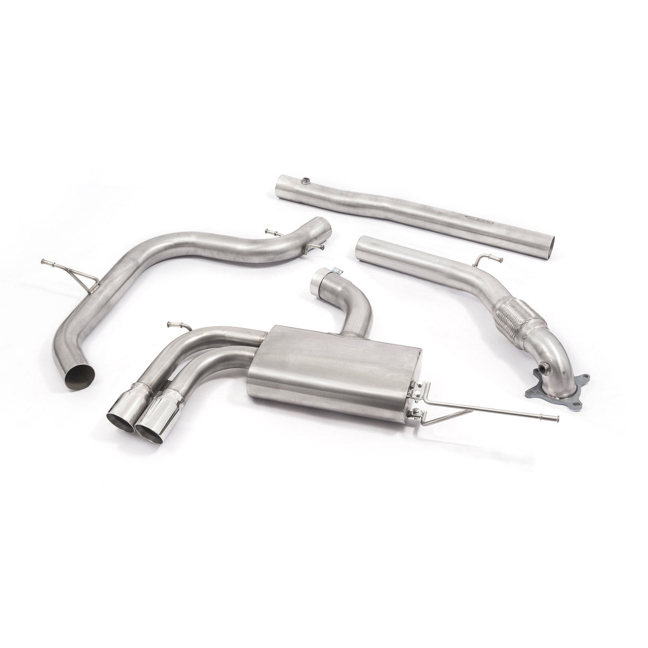 VW Golf GTI Mk5/MkV (Golf 5) 2.0 TFSI 1K 2004-2009 Cobra Sport Turbo-Back Exhaust System Kit - 3in/76mm Downpipe & Cat-Back - Resonated/Non-Res, Sports Cat/Decat - Edition 30 Compatible