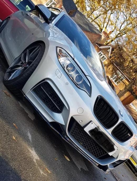 BMW 2 Series F22 Coupe Front Splitter/Lip & Side Skirt Extensions Kit in Gloss Black ABS Fits M235i & M240i (20142018) with M Sport/M-Style Bumper