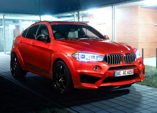 AC Schnitzer AC1 Multi-Piece/Split Rim Gloss Black Alloy Wheels for BMW X6 F16 (2015-2019) - 22" & 23" Deep Dish/Deep Concave Black Rims, Square or Staggered Fitment - Wheel & Tyre Packages