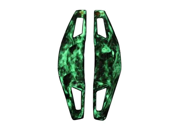 Armaspeed Luminous Forged Carbon Fibre Paddle Shifters for BMW F-Series M (M2 F87, M3 F80, M4 F82, M5 F10, M6 F06/F12/F13, X5M F85, X6M F86) - Glow-in-the-Dark Steering Wheel Gear Shift Paddles/Flappy Paddle Extensions, M Performance Style, Direct Fit