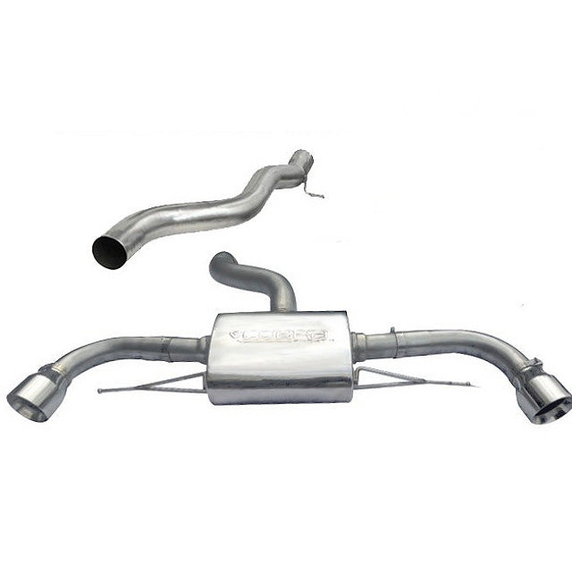 Audi TT Mk2 8J 3.2 V6 Quattro Coupe 2007-2011 Cobra Sport Cat-Back Exhaust System (Resonated/Non-Resonated) 3in 76mm Stainless Performance Rear System - Centre & Back Box Upgrade, Catback Sports Exhaust UK