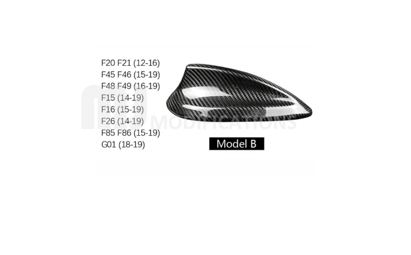 BMW Real Carbon Shark Fin Ariel