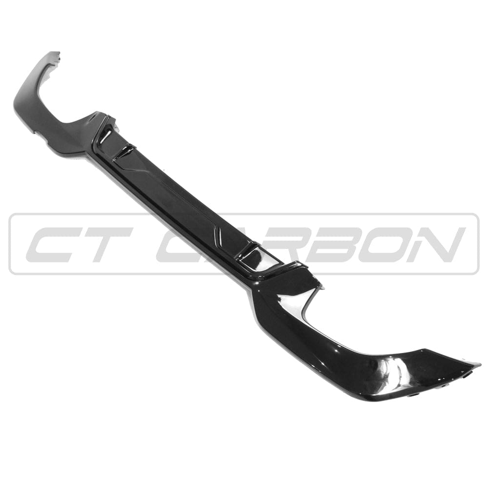 BMW 3 Series G20 G21 Rear Diffuser/Valance/Apron Gloss Piano Black – M Performance Style Square Tips – Rear Bumper Lower Trim Insert – Fits 2019-2022 Saloon & Touring, 340i 340d M340i M340d – CT Carbon BLAK