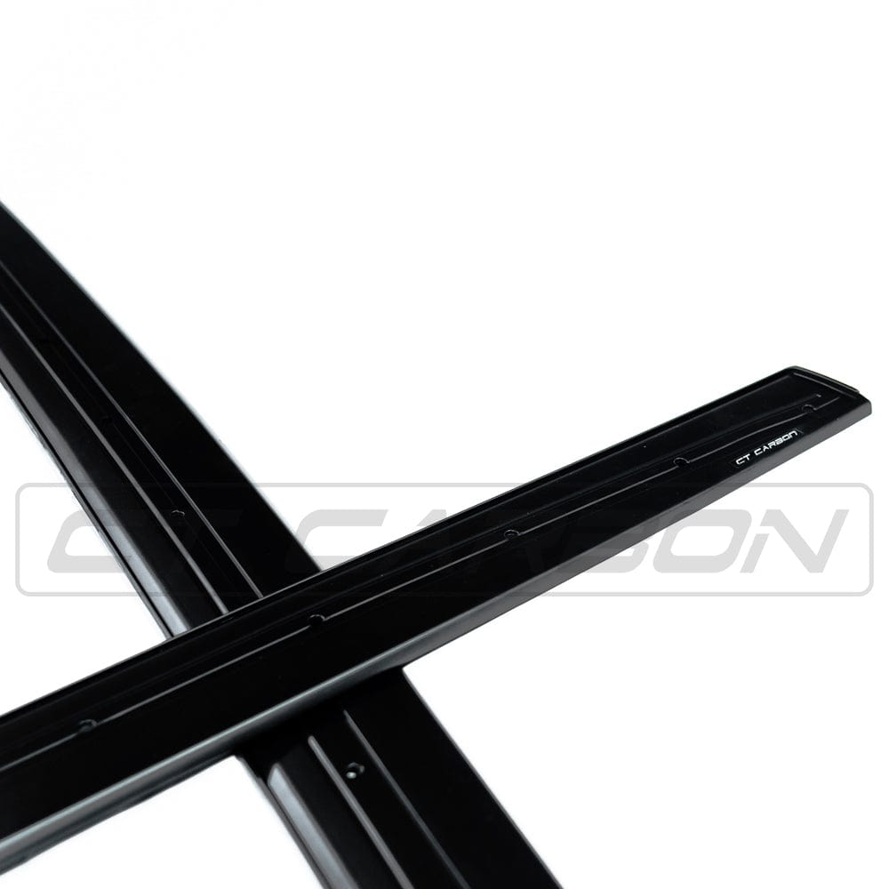 BMW 4 Series F32 F33 F36 Side Skirts – Matte Black M Performance Style Rocker Extensions, Sill Extensions & Side Skirt Extensions | Fits 2013-2020 Coupe, Convertible & Gran Coupe | M Sport & Non-M Sport | CT Carbon BLAK