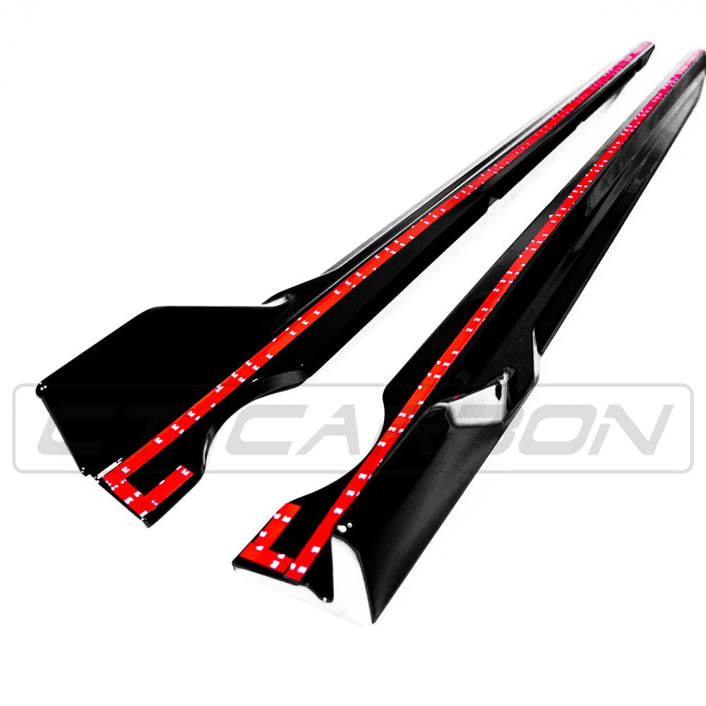 BMW X5 G05 & X5M F95 Side Skirts / Side Splitters / Side Skirt Extensions - Gloss Piano Black ABS Sill Extensions, Rocker Panel Trims - M Performance Style Body Kit - Fits X5 2018+, X5M 2019+ (incl. Competition)