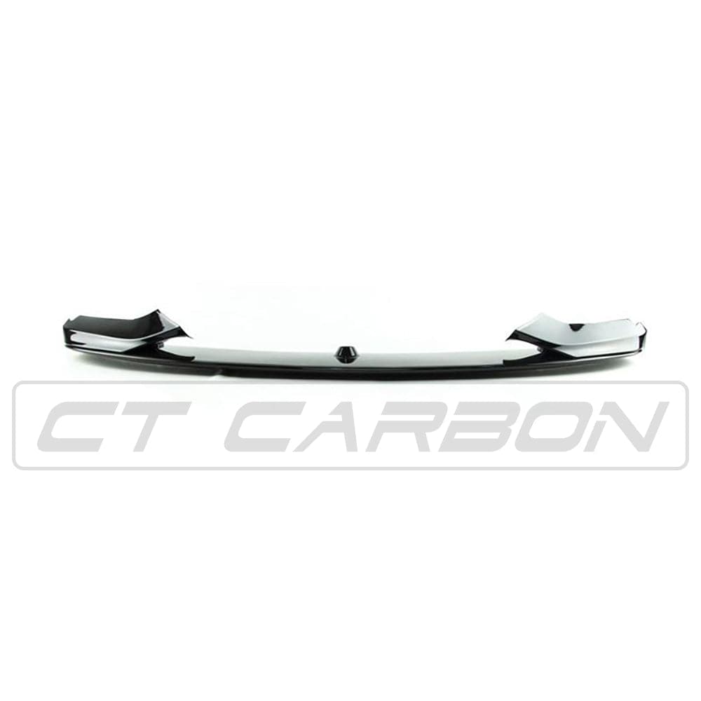 BMW 4 Series F32 F33 F36 (Coupe/Convertible/Gran Coupe) 2013-2020 Gloss Black Front Bumper Lip Splitter Spoiler – M Performance/MP Style 3-Piece Chin Spoiler Aero Lower Valance Lip – BLAK by CT Carbon