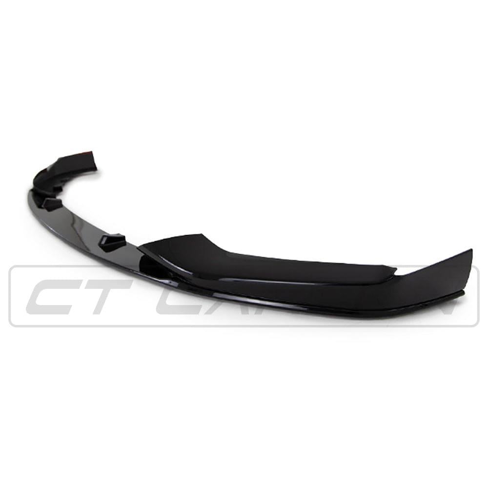 BMW 5 Series G30/G31 Front Lip Splitter Spoiler - M Performance Style Gloss Piano Black, BLAK by CT Carbon (2017-2020) Saloon/Touring Front Bumper Lip Chin Spoiler Valance Aero Lip Extension