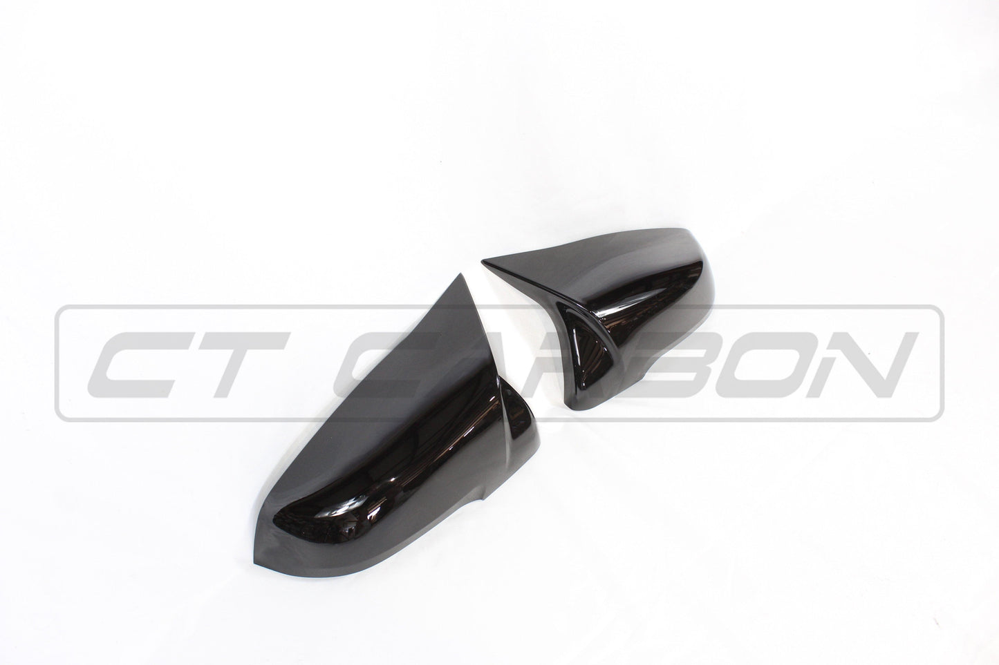 BMW 1 Series F40 & 2 Series Gran Coupe F44 M-Style Gloss Black Mirror Caps - Wing/Side Door Mirror Covers Shells Housings - Piano Black OEM+ Replacement Upgrade (2020+) - Left/Right ABS Pair Set